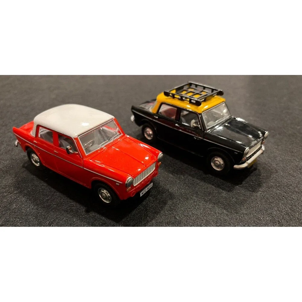 Rare Centy Lot Of 2 India Queen 70's Taxi  Bombay Taxi & Red Car Pull Back